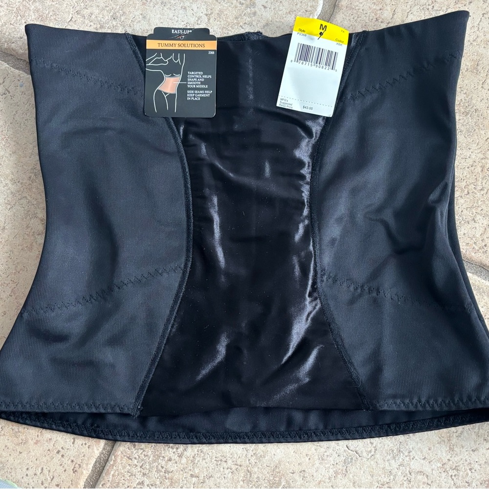 Maidenform Black Waist Cincher Women’s Medium Shape-wear Easy Up